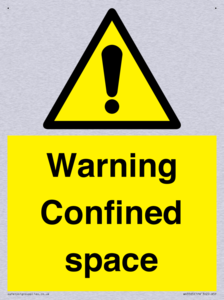 Warning Confined space
